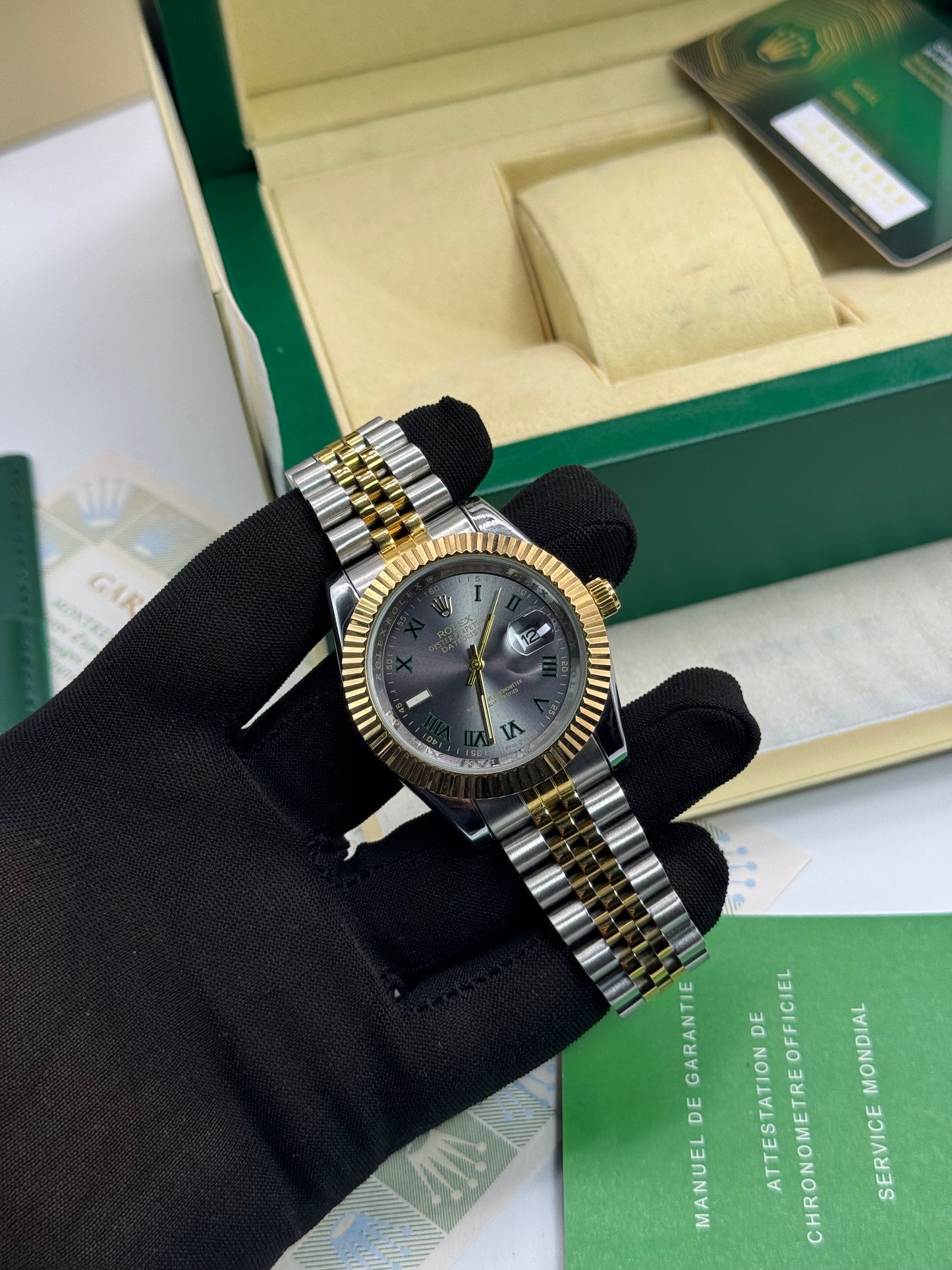 Rolex Datejust Wimbledon Bicolore