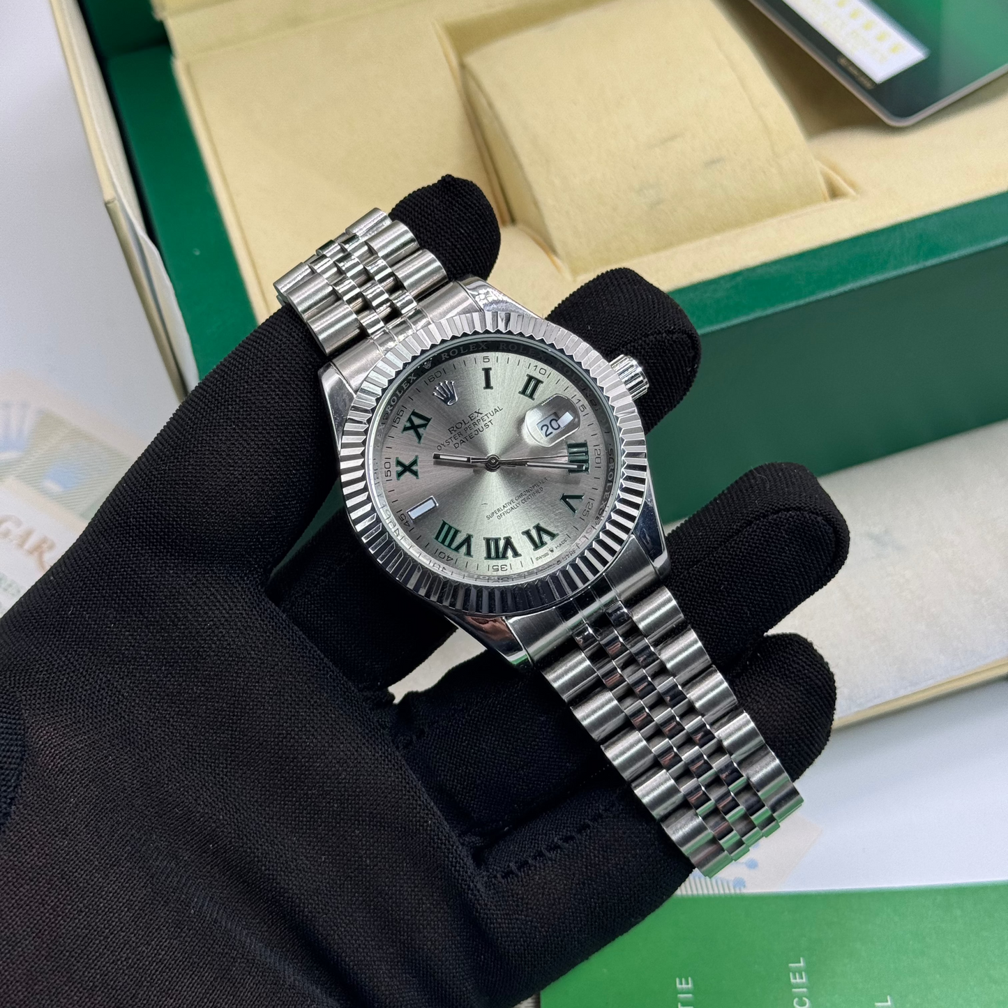 Rolex Datejust Wimbledon Jubilée argenté